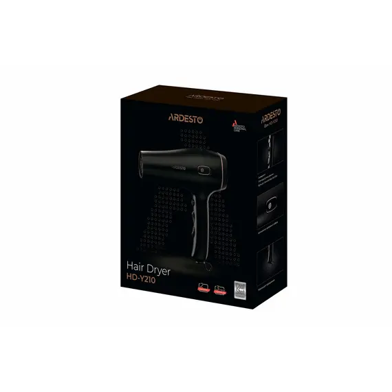 თმის საშრობი ARDESTO Hair dryer  HD-Y210 , 5 image - Primestore.ge