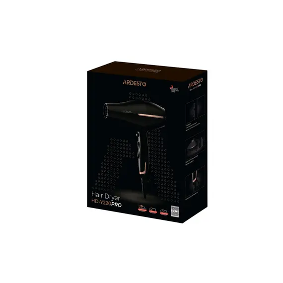 თმის საშრობი ARDESTO Hair dryer  HD-Y220PRO , 5 image - Primestore.ge