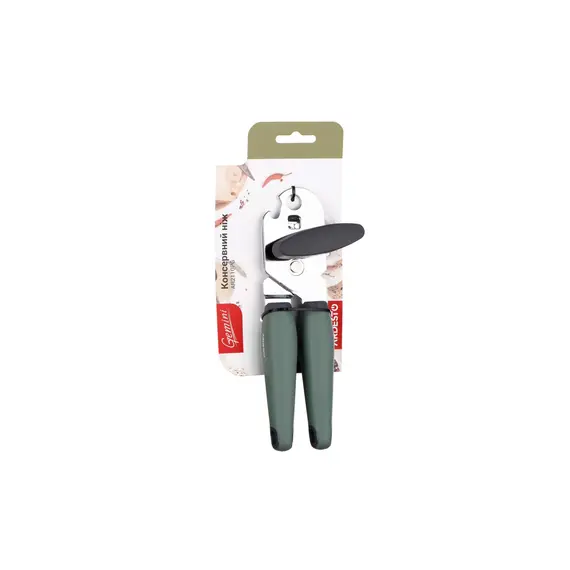 კონსერვის გასახსნელი ARDESTO Can opener  Gemini, gray/green, iron, pp with soft touch , 3 image - Primestore.ge