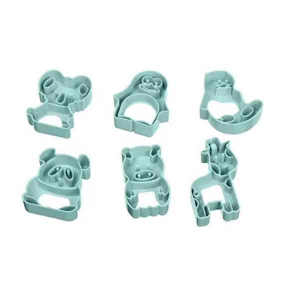 გამოსაცხობი ფორმა ARDESTO Animals Biscuit Moulds 6 pcs, tiffany blue , 2 image - Primestore.ge