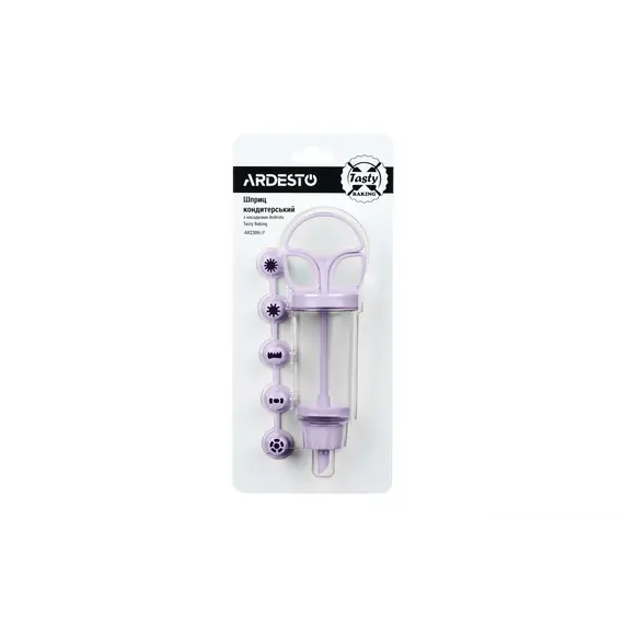 კრემის შპრიცი ARDESTO Basic Cream Pump, lilac, plastic , 2 image - Primestore.ge