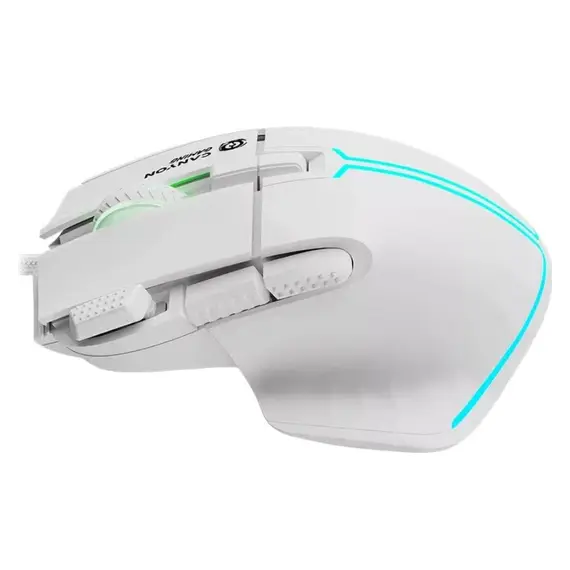 მაუსი CANYON mouse Fortnax GM-636 RGB 9buttons Wired White - Primestore.ge