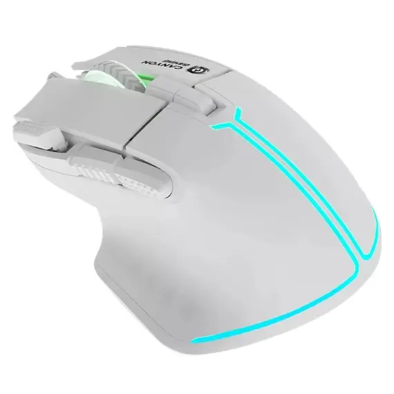 მაუსი CANYON mouse Fortnax GM-636 RGB 9buttons Wired White - Primestore.ge