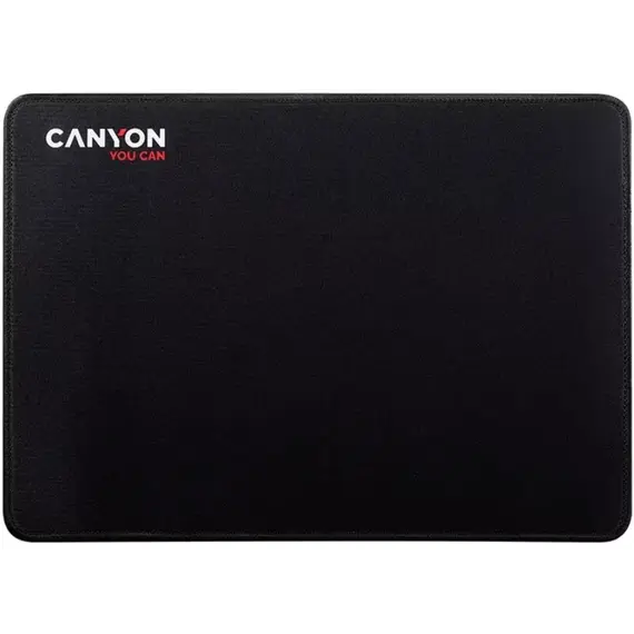 მაუსპადი CANYON MP-4, Mouse pad,350X250X3MM,Multipandex,fully black with our logo (non gaming),blister cardboard - Primestore.ge