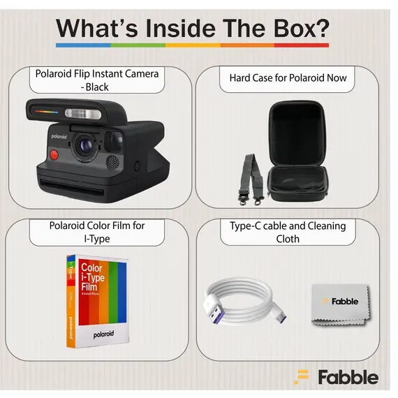 ფირის ფოტოაპარატი Polaroid Flip Bundle Color Film Black (8 photos) - Primestore.ge