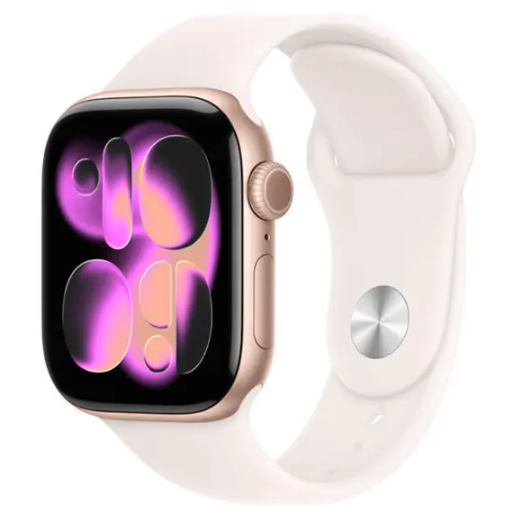 სმარტ საათი Apple Watch Series 11 GPS 42mm Rose Gold Aluminium Case With Light Blush SB MEU44 M/L - Primestore.ge