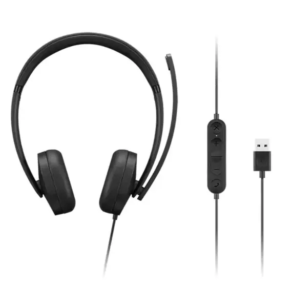 ყურსასმენი Lenovo USB-A Wired Stereo Headset Gen 2 - Primestore.ge