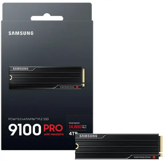 მყარი დისკი Samsung 9100 PRO 4TB NVMe M.2 PCIe 5.0 Heatsink - Primestore.ge