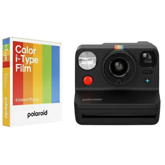 ფირის ფოტოაპარატი Polaroid Now+ Generation 3 Bundle Color Film Black (8 Photos) - Primestore.ge