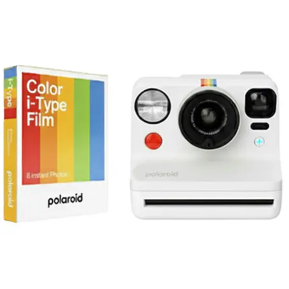 ფირის ფოტოაპარატი Polaroid Now+ Generation 3 Bundle Color Film White (8 Photos) - Primestore.ge