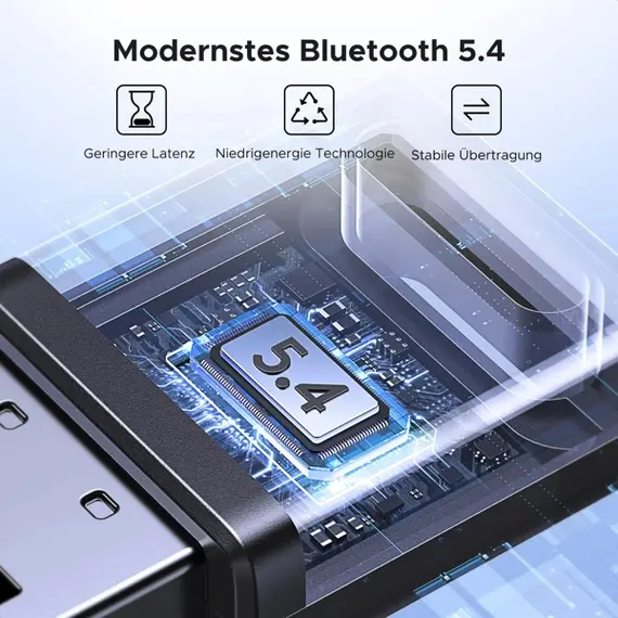 Bluetooth ადაპტერი UGREEN CM748 (45134), USB Bluetooth 5.4 Adapter, Black - Primestore.ge