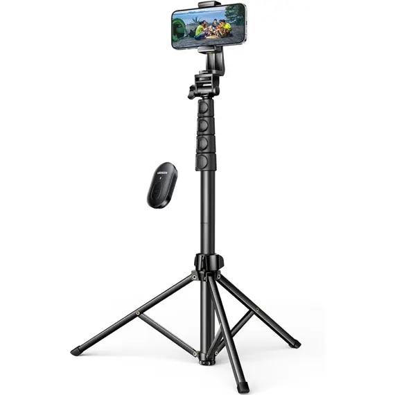 მობილურის ტრიპოდი UGREEN LP680 (15609), Bluetooth, Selfie Stick Tripod, Black - Primestore.ge