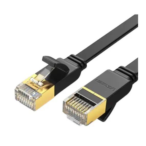 ქსელის კაბელი Ugreen Cat 7 U/FTP Lan Cable Flat Design 5m Black/11263 - Primestore.ge