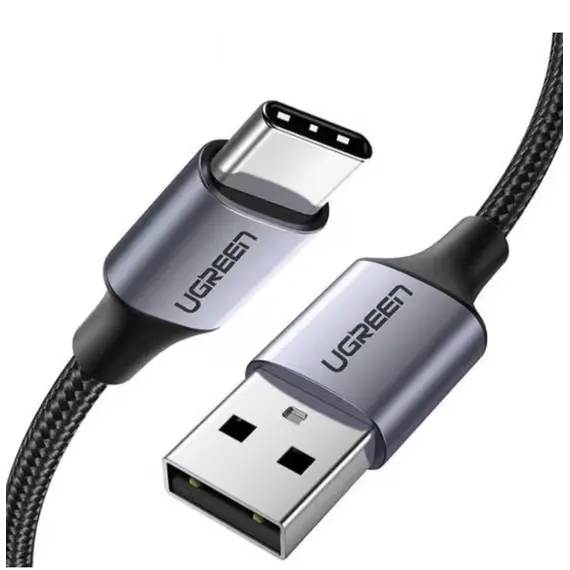 კაბელი Ugreen USB 2.0 A to USB-C Cable 2m Black/60128 - Primestore.ge