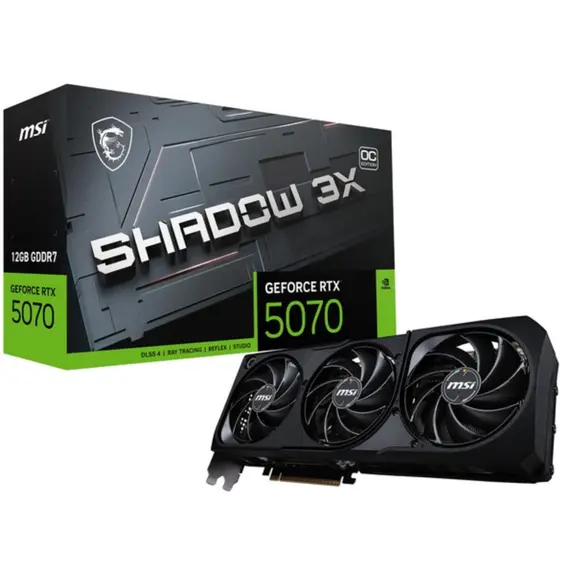 დედა დაფა MSI GeForce RTX 5070 12G SHADOW 3X OC - Primestore.ge