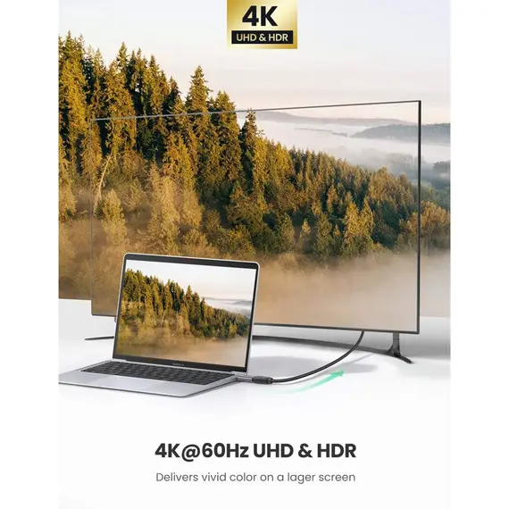 ადაპტერი UGREEN US320 (70450), Type-C to HDMI Adapter, Space Gray - Primestore.ge