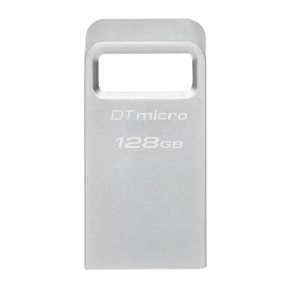 USB ფლეშ მეხსიერება Kingston 128GB USB 3.2 Gen1 DT Micro R200MB/s Metal - Primestore.ge