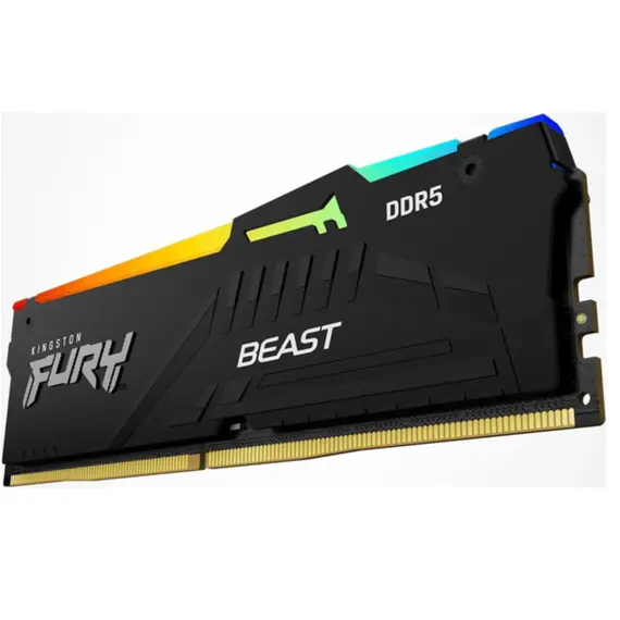 ოპერატიული მეხსიერება Kingston DDR5 64GB (2x32GB) DDR5 6400MT/s CL32 FURY Beast Black RGB EXPO - Primestore.ge