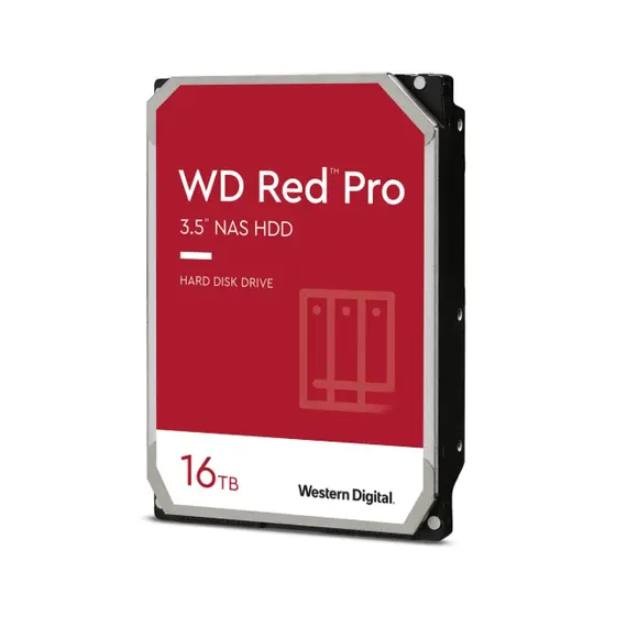 მყარი დისკი WD, HDD, Red Pro, SATA III, 3.5-inch, 16TB, WD161KFGX - Primestore.ge