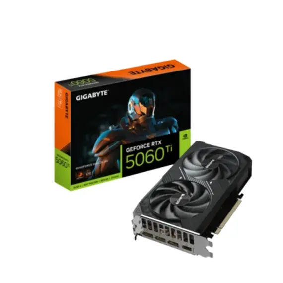 ვიდეო დაფა Gigabyte GeForce RTX5060 Ti WINDFORCE MAX OC 8GB 128-Bit GDDR7 - GV-N506TWF2MAX OC-8GD - Primestore.ge