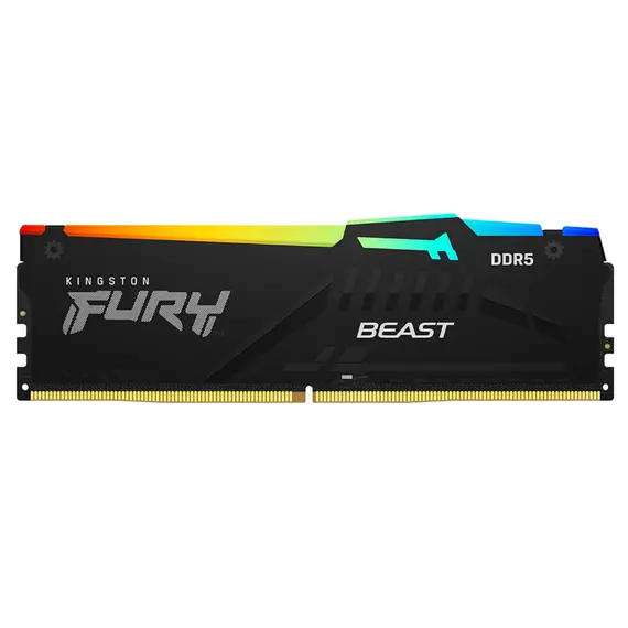 ოპერატიული მეხსიერება Kingston DDR5 64GB (2x32GB) DDR5 5600MT/s CL36 FURY Beast Black RGB EXPO - Primestore.ge