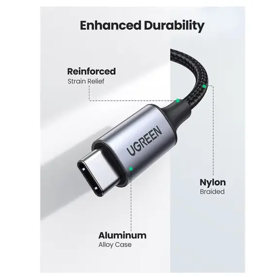 გადამყვანი Ugreen USB-C to 3.5mm  Audio Cable with Chip 1m/ 20192 - Primestore.ge