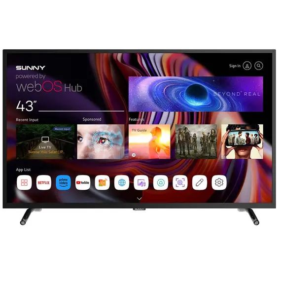 ტელევიზორი SUNNY 43'' (SN43FPRL-W02S) WebOS TV SRC - Primestore.ge