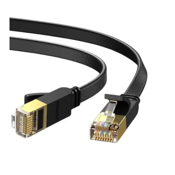 ქსელის კაბელი Ugreen Cat 7 U/FTP Lan Cable Flat Design 5m Black/11263 - Primestore.ge