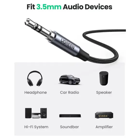 გადამყვანი Ugreen USB-C to 3.5mm  Audio Cable with Chip 1m/ 20192 - Primestore.ge
