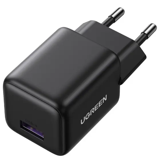 ადაპტერი UGREEN X518 (75613), 18W, USB, GaN Fast Charger, Black - Primestore.ge