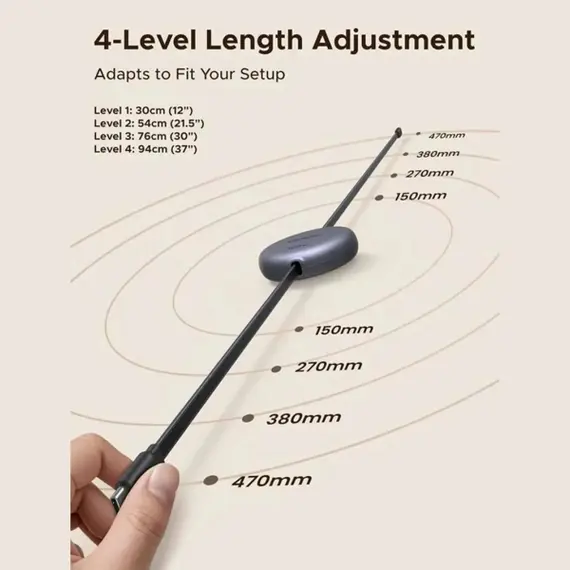USB კაბელი UGREEN L531 (65905), 100W, Type-C to Type-C PD Fast Charging Retractable Cable, 1m, Grey/Black - Primestore.ge