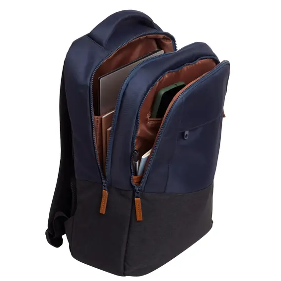 ნოუთბუქის ჩანთა Trust LISBOA 16" BACKPACK- Deep Blue/ Grey 23L - Primestore.ge