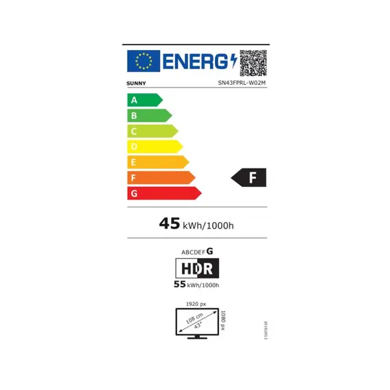 ტელევიზორი SUNNY 43'' (SN43FPRL-W02M) WebOS TV - Primestore.ge