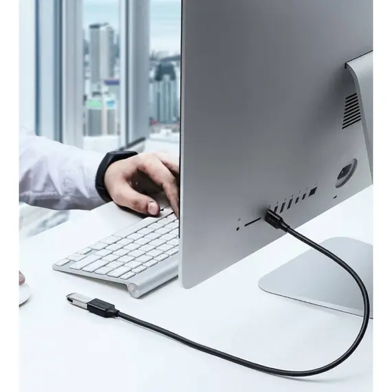 USB დამაგრძელებელი UGREEN US129 (10373), USB 3.0 Male to USB Female, Extension Male Cable, 2m, Black - Primestore.ge