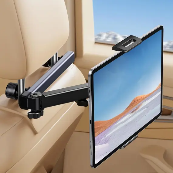 პლანშეტის დამჭერი UGREEN LP904 (55443), Car Headrest Tablet Holder, Black/Grey - Primestore.ge