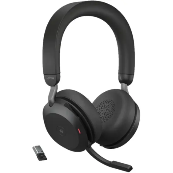 ყურსასმენი Jabra 27599-999-999 Evolve2 75, Link380a MS Stereo Black - Primestore.ge