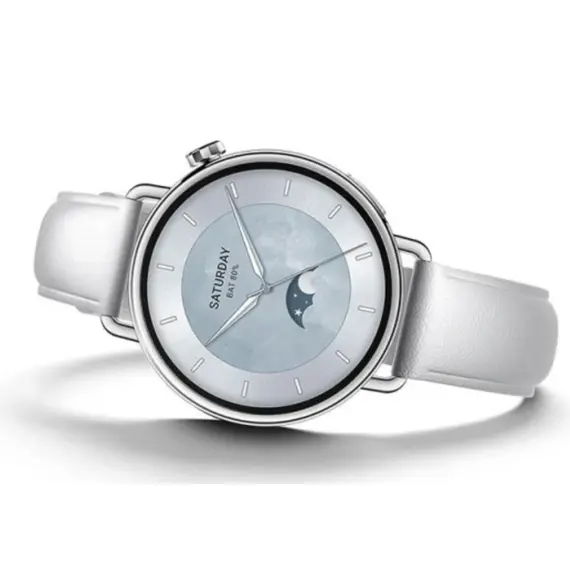 სმარტ საათი Xiaomi Watch S4 41mm Leather Strap White - Primestore.ge