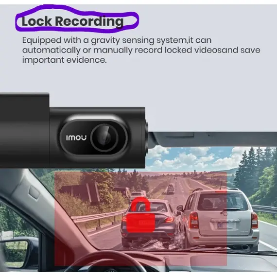 ვიდეო რეგისტრატორი Imou Dash Camera T800 Car Registrator - Primestore.ge