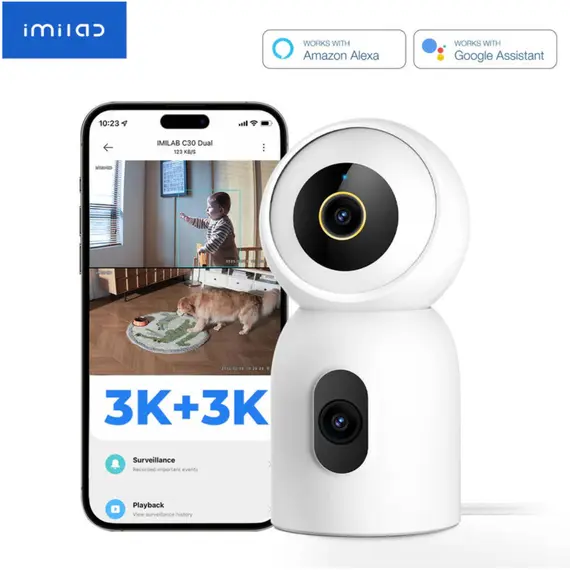 კამერა Xiaomi imilab C30 Dual Home Security Camera CMSXJ111A - Primestore.ge