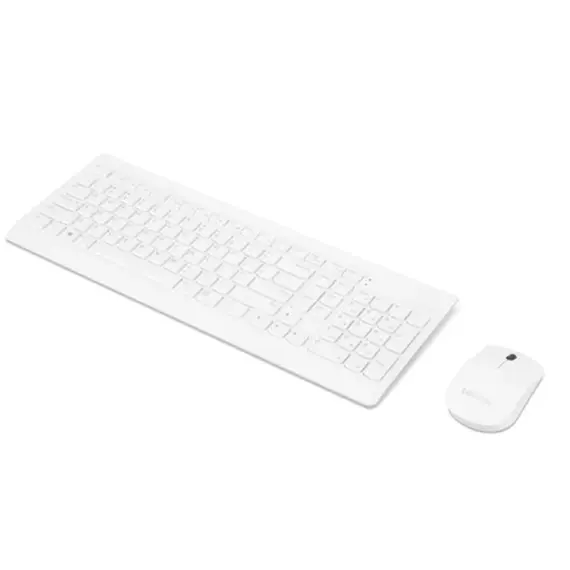 კლავიატურა და მაუსი Lenovo 510 Wireless Keyboard and Mouse Combo (White) -Russian/Cyrillic - Primestore.ge