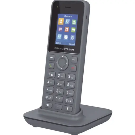 IP ტელეფონი Grandstream DP725, DECT IP phone, 20 SIP accounts, 20 lines, 128x160 (1.8") LCD, 1500mAh Li-ion battery, 5V/1A USB-C PSU - Primestore.ge