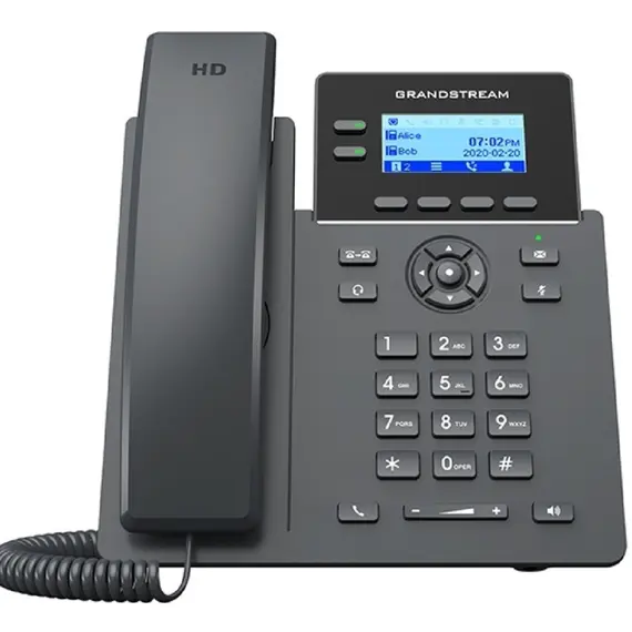 IP ტელეფონი Grandstream GRP2602G, Carrier-Grade IP Phones, 2 lines, 4 SIP accounts, Dual 10/100/1000 Mbsps Ethernet ports, PoE, HD audio (With PSU) - Primestore.ge