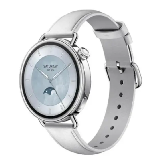 სმარტ საათი Xiaomi Watch S4 41mm Leather Strap White - Primestore.ge