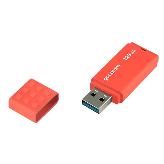 USB ფლეშ მეხსიერება Flash Goodram 128GB UME3 ORANGE USB 3.2 Gen 1 - Primestore.ge