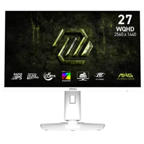 მონიტორი MSI MAG 274QRFW X32/ 27" (69 cm) / Flat / Rapid IPS  /2560 x 1440 (WQHD) / HDR: 400 cd/m /sRGB  129% - Primestore.ge