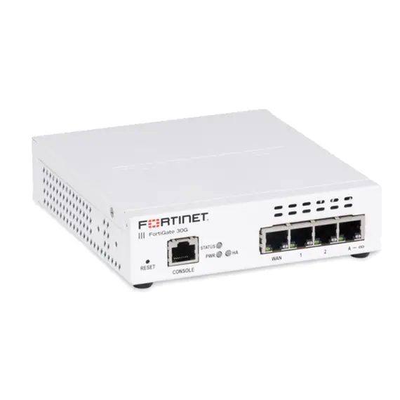 სვიჩი Fortinet FortiGate-30G 4 x GE RJ45 ports (including 3 x Internal Ports, 1 x WAN Ports) - Primestore.ge