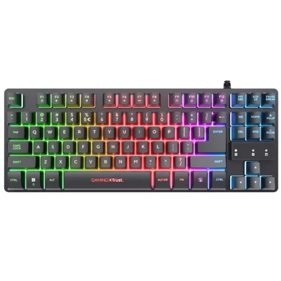 კლავიატურა Trust GXT833 THADO TKL KEYBOARD WHT US - Primestore.ge