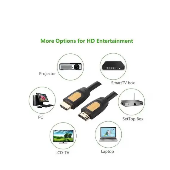 HDMI კაბელი Ugreen HD101 HDMI cable 1 4V  full copper 19+1 1M/10115 - Primestore.ge