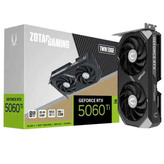 ვიდეო დაფა ZOTAC Graphic Adapter GeForce RTX 5060 Ti 8GB GDDR7 Twin Edge - Primestore.ge