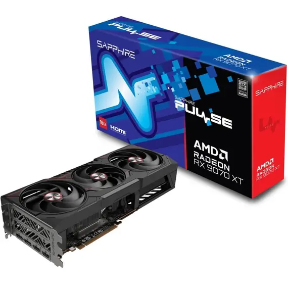 ვიდეო დაფა SAPPHIRE Graphic Card Radeon RX 9070 XT 16GB GDDR6 PULSE GAMING OC - Primestore.ge